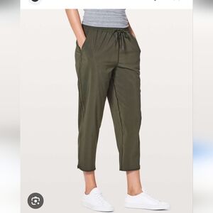 Lululemon Athletica Keep It Classic Crop Dark Olive